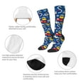 thumbnail image 4 of Picia Women Crew Soft Moisture-wicking Socks Animals Rescue Team Pattern Design Cotton Socks, One Size fit All, 4 of 9