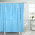 thumbnail image 1 of ABPHQTO Bolt with White Lightning Collection Azul Electricidad Luz Esfuerzo Tormenta Brillante Cortinas de ducha de baño 152x180 cm, 1 of 2