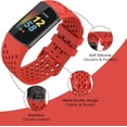 thumbnail image 3 of MYKOMI Sport Bands Compatible with Fitbit Charge 5, Adjustable Breathable Soft Silicone Sport Replacement Watch Band Straps Wristbands Bracelet for Charge 5 Activity Tracker Women Men, 3 of 7