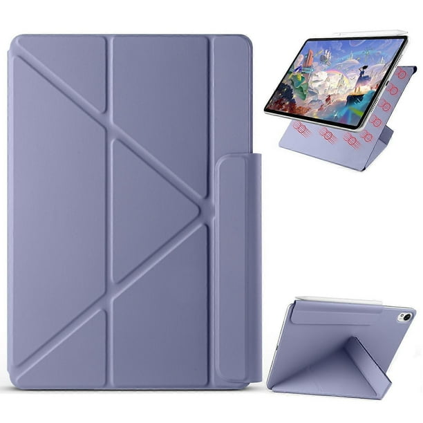 For Huawei MatePad 11.5 S Case PC PU Leather Origami Stand Magnetic Tablet Cover - Grey