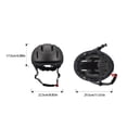 thumbnail image 3 of Sonducket Casco de protección deportiva diseñado para entusiastas del ciclismo y actividades al aire libre resistente y duradero Ciclismo en blanco y negro METRO【55-58CM】, 3 of 6