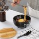 thumbnail image 2 of Ramen Bowl Set, Japanese Ramen Noodle Bowls With Lid Spoon, Large Ceramic Soup Bowl, Black Hand Drawn Rice Bowl Retro, 2 of 3