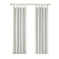 thumbnail image 3 of Madison Park Emilia Twist Tab Total Blackout Window Curtain in White 50x84", 3 of 6