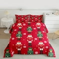 thumbnail image 2 of Castle Fairy Teens Kawaii Nutcracker 3-Piece Full Size Comforter Sets,Winter Snowflake Bedding Comforter Set,Happy New Year Lightweight Bedding Sets,Luxury Bedroom Decor, 2 of 8