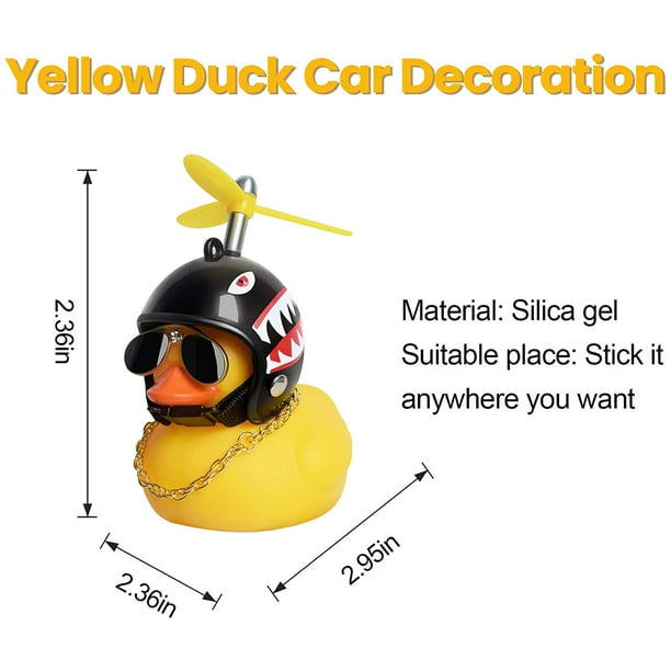 Cartoon Cute Little Yellow Duck Ornaments Car Rear Seat Hook Mini