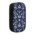 thumbnail image 1 of Large Storage Pencil Case, Abstract Flower Petal Pattern with Zipper Large Capacity Pen Bag, 1 of 8