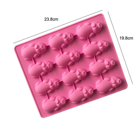 

Pig Silicone Mold For Baking Piglet Chocolate Candy Gummy Mould Mousse Ca Ice Cube Tray Piggy Soap Candle Making Supplies