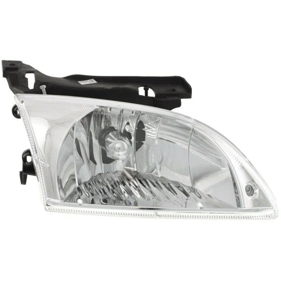 Headlight Set For 2000-2002 Chevrolet Cavalier Left and Right With Bulb 2Pc