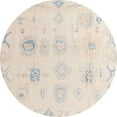 thumbnail image 1 of Ahgly Company Machine Washable Indoor Round Abstract Peach Puff G Area Rugs, 8' Round, 1 of 7