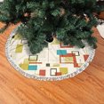 thumbnail image 3 of Falda con forma de árbol de Navidad GHYGTY moderna de mediados de siglo 90 cm con bolsa, 3 of 4