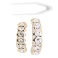 thumbnail image 4 of Hip Hop False Teeth, Teeth Brace Decoration Reusable Upper Lower  For Concert For Fashion Show For Party Gold, 4 of 8