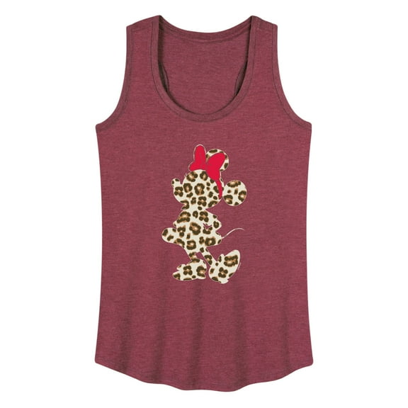 Mickey & Friends - Minnie Leopard Fill - Women's Racerback Tank Top