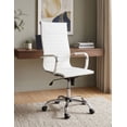 thumbnail image 1 of Silla de Escritorio Ergonómica con Base Metálica y Ruedas, Altura Ajustable para Oficina o Home Office, 1 of 9