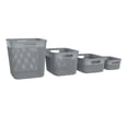thumbnail image 6 of Life Story 16 Quart Decorative Storage Basket, Large Plastic Home Organizer, White, 6 of 8