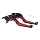 thumbnail image 1 of Palancas de freno y embrague cortas y largas para Yamaha YZF R1 1999-2001, palanca de freno ajustable en 6 posiciones, aleación de aluminio, cabeza negra, mango rojo, 1 of 6