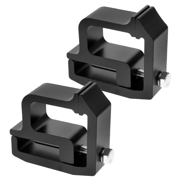 2pcs Heavy Duty Clamps For Mounting Truck Cap Camper Shell And Truck Bed Cover Aluminum C Clamps For Truck Bed Rail Cap And Ladder Racks Black