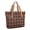 Red and Black Checkered Pattern, variant on Yellow and Black Checkered Pattern Large Tote Bag for Women, Polyester Roomy Work Tote with Pockets and Zipper, Lightweight Gifts Ideas for Work School Gym