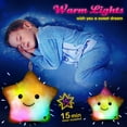 thumbnail image 6 of RUIG Sensory Toys for Toddlers,9.5/15.8" Star Plush Toddler Pillow Light Up Toys, Kids Sleep Aid ADHD Toys, Birthday Xmas Gifts for Boys Girls Age 3 4 5 6 7 8 9 10 11 Colorful, 6 of 7