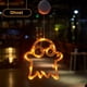 thumbnail image 1 of Lámpara de luz de ventana de Halloween con ventosa, decoraciones de Halloween, calabaza naranja, fantasma, murciélago, funciona con pilas, nueva, 1 of 4