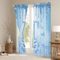 thumbnail image 3 of Manfei Letter Monogrammed T Black Out Curtains for Kids Children Girls,Dreamy Princess Curtains Pack of 2 (42x63 Each),Cute Butterfly Bowknot Bedroom Curtains,Bling Glitter Bedroom Decor, 3 of 6