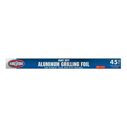 Kingsford Heavy Duty Aluminum Grilling Foil, 45 Square Feet NonStick