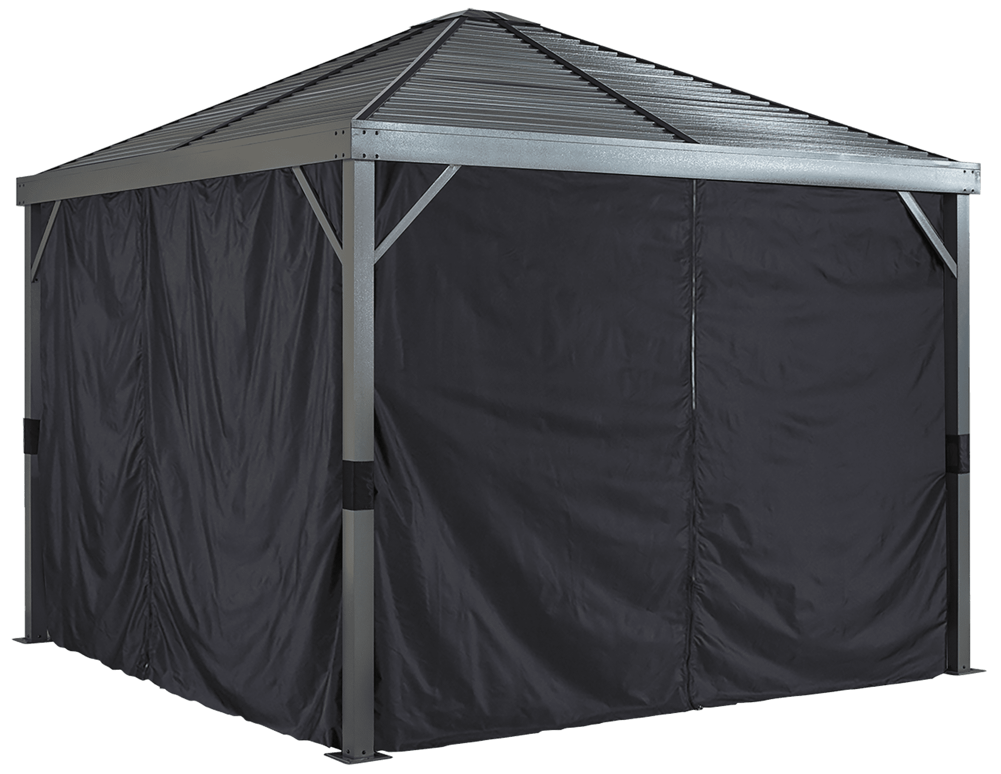Privacy Curtain for the Messina Gazebo Champagne Sun Shelter 10x10 12x12 12x14 