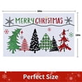 thumbnail image 5 of BLEUM CADE Christmas Welcome Mat Winter Holiday Outdoor Doormat,Colorful Christmas Tree Door Mat,Non-slip Low File Mat for Entrance,18 x 30 inches, 5 of 10