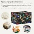 thumbnail image 5 of Coolnut Foldable Storage Bins Colorful Butterfly Fabric Storage Baskets Collapsible Decorative Baskets Closet Organizer Bins with PU Handles for Shelves Home Closet Living Room-1Pack Decor Gifts, 5 of 7