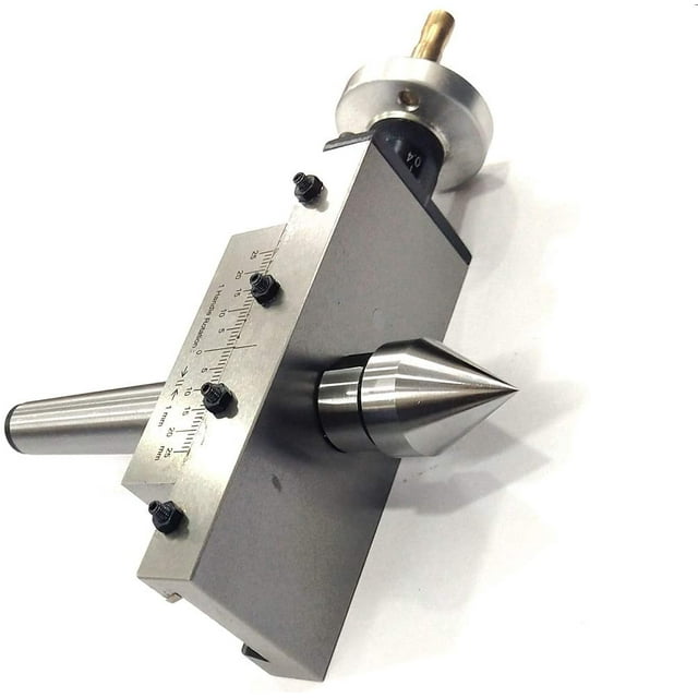 PRECISION TAPER TURNING ATTACHMENT WITH DEAD CENTER FOR LATHE MACHINE-METRIC (MORSE TAPER 2MT)