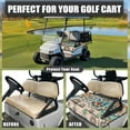 thumbnail image 4 of Renewold Golf Cart Seat Cover Protector Soft Breathable Golf Cart Accessories with Front Pockets Universal Fit for Most 2-Seat Club Car for Women Men, Bohemian Flower, 4 of 7