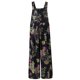 thumbnail image 4 of ICHUANYI Clearance Women's Fashion Floral Printed Pocket Button Camisole Jumpsuit(Black, M) ICHUANYI WER2023080904161, 4 of 5