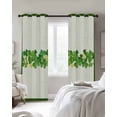 thumbnail image 2 of Happy St. Patrick's Day Blackout Curtains for Bedroom, Thermal Insulated Drapes, Lucky Green Shamrock Grasses Black Out Curtains 63 Inch Long Room Darkening Kitchen Curtains 42"x63" 2 Panels, 2 of 8