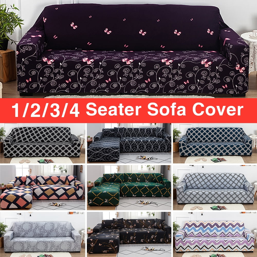 1/2/3/4 Seat Modern Home Decor Slipcovers Couch Love Seat Elastic Sofa Cover 