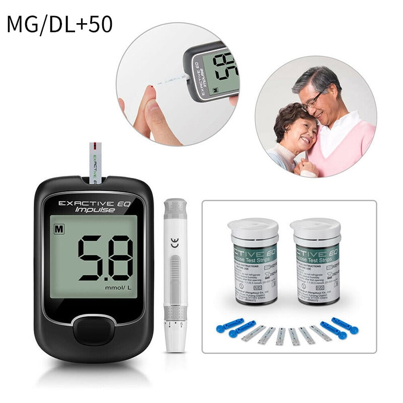 OURLEEME Glucose Monitor Diabetes Testing Kit Blood Sugar Meter with Test Strips - Walmart.com