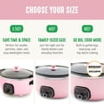 thumbnail image 3 of GreenLife 6QT Slow Cooker, Non-Toxic PFAS-Free Ceramic Nonstick Removable Interior Bowl, Programmable, Family Friendly, Keep Warm, Stovetop & Oven Sa, 3 of 11
