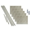 thumbnail image 1 of FASÄDE Ripple Decorative Vinyl Backsplash 15 sq ft Kit in Vintage Metal, 1 of 6