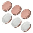thumbnail image 1 of Uxcell 6Pcs Tapa de Lata para Conservas con Etiqueta para Tarros Mason Regulares Oro Rosa (70mm), 1 of 7