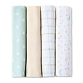 thumbnail image 3 of Parent's Choice Star and Moon Cotton Flannel Receiving Blankets, 4 Pack, 3 of 4