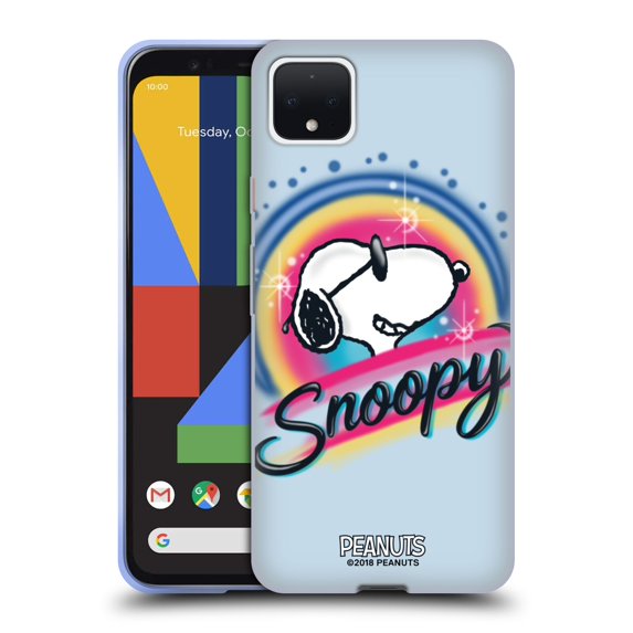Head Case Designs Officially Licensed Peanuts Snoopy Boardwalk Airbrush Colourful Sunglasses Soft Gel Case Compatible with Google Google Pixel 4 XL
