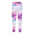 thumbnail image 3 of BiZtdJrK Men's Fleece Lined Joggers Tie Dye Drawstring Waist Running Sweat Pants Elastic Bottom Athletic Trousers with Pockets Multicolor L, 3 of 5