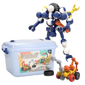Jouet de construction pour enfants en plastique 76PCS Bâtiments de construction drôles STEM Jouets d'apprentissage