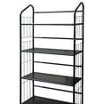 thumbnail image 4 of 49" Tall 4-Tier Metal Standing Book Shelf Black Finish, 4 of 5