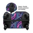 thumbnail image 2 of Kdxio Hip-Hop DJ Dolphin Pattern Luggage Cover for Travel,Elastic and Durable,Fits 18-32 Inch,Anti-Scratch Suitcase Protector-No luggage included, 2 of 5