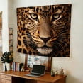 thumbnail image 7 of FLASHLUMI 60"x50" Leopard Face Tapestry Wall Hanging, Wild Animal Print Tapestry for Bedroom Living Room, 7 of 7