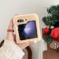 thumbnail image 4 of Allytech Galaxy Z Flip5 Case Christmas Elk, Faux Fur Furry Back Cover with Cute Elk Perfect Gift for Christmas Shockproof Protective Phone Case Cover for Samsung Galaxy Z Flip 5 - Brown, 4 of 5