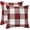 Red and Black, variant on Set of 2 Christmas Buffalo Check Plaid Throw Pillow Covers Cushion Case Polyester for Farmhouse Home Decor Red and Black, 18 x 18 Inches
