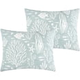 thumbnail image 4 of Greenland Home Coastal Paradise Jacquard Woven Decorative Pillow Sham, Marina Seafoam, Standard, 4 of 7