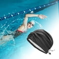 thumbnail image 2 of Unique Bargains 1 Pc Breathable Knotted Swimming Cap Black White, 2 of 6