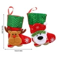 thumbnail image 2 of Calcetín navideño Yuarrent Adorno colgante pequeño Patrón de alce, 2 of 6