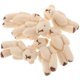thumbnail image 4 of Miniature Stuffed Animals Plush Bear For Infants Phone Accessories 6Pcs Movable Joints White Color, 4 of 5